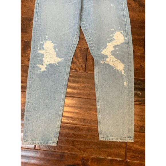 AGOLDE Light Evermore Wash Distressed Jamie High Rise Classic Jeans, Size 28 NWT - Picture 3 of 6